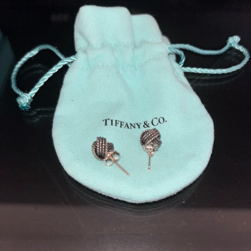 Tiffany & Co. Silver Knot Earrings